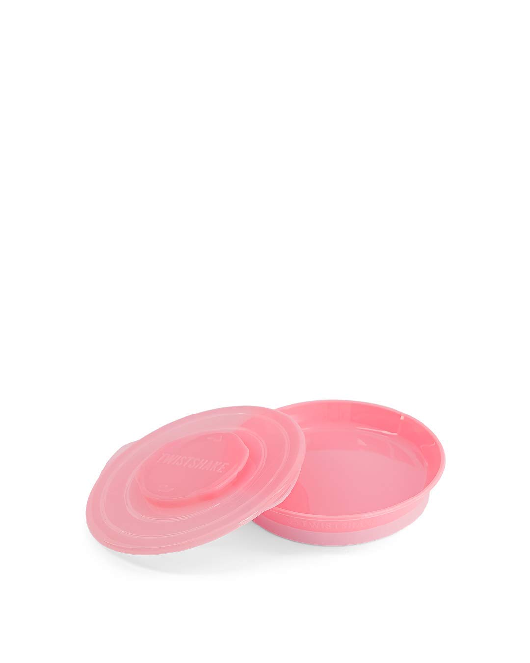 Twistshake Plate | Baby Plate with Airtight Lid | BPA-Free | Learning Plates for Children | 6 Month+ | Newborn Essentials | Pink