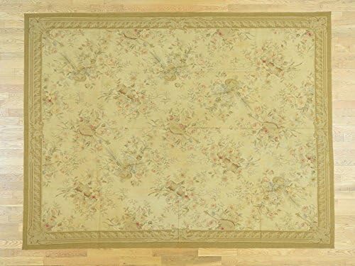 8'x10'2" Aubusson Tapestry Flat Weave Hand-Woven Musical Instruments Rug G31927