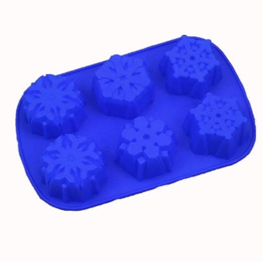 FUNSHOWCASE Molde de Copo de Nieve, Moldes de Pastel de pudín de ...