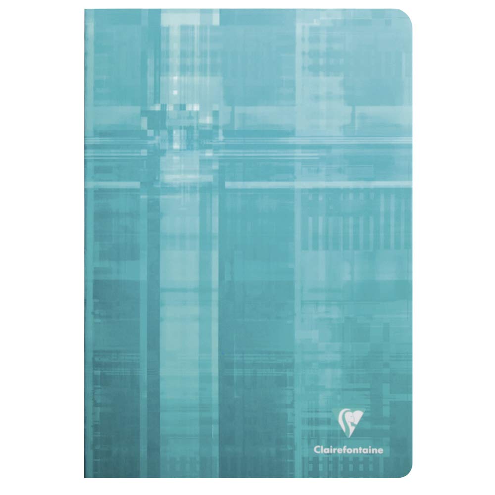 Clairefontaine 3601C - One Stapled Notebook - Dimensions: 11x17 cm - 96 Pages Seyes Ruled - 90 g White Vellum Paper - Random Colour Laminated Card Cover