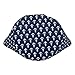 Large Cotton Beach Bag Tote ,RiscaWin Zipper Top Rope Handles Beach Bag(Navy Nauti)