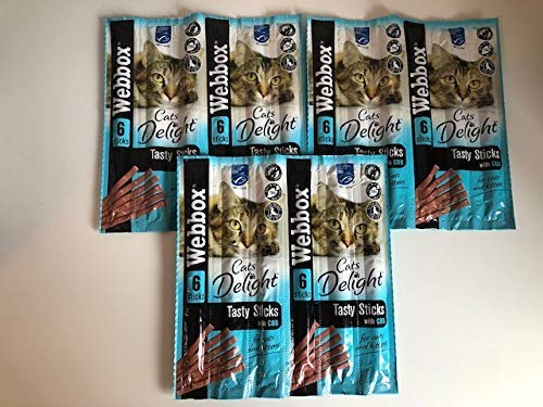 Webbox Tasty Sticks Cat treats - Cod (Pack of 3)
