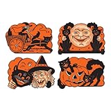 Beistle 4-Pack Halloween Cutouts, 9-Inch