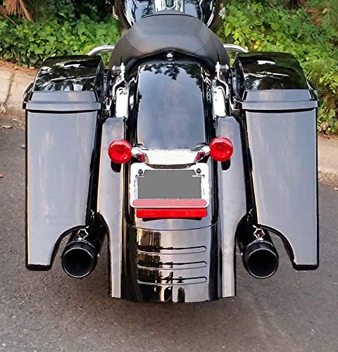 AQIMY Motorcycle 7" Rear Fender Extension Stretched Filler for Harley Touring Street Road Glide 1996-2008 2007 2006 2005