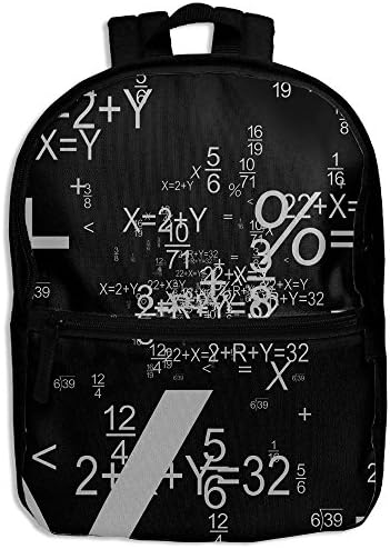 Math Science Children Backpack School Daypack Oxford Bag Travel Sports Book Bag
