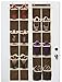 Simple Houseware 24 Pockets - 2-Pack 12 Large Mesh Pocket Over Door Hanging Shoe Organizer, Brown