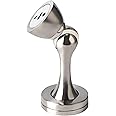 KOLAKO Magnetic Door Stops, Wall Floor Mounted Door Stopper, Solid Metal Magnetic Door Holder Catch, Strong Magnetic Doorstops for Home Office 1 Pack Silver