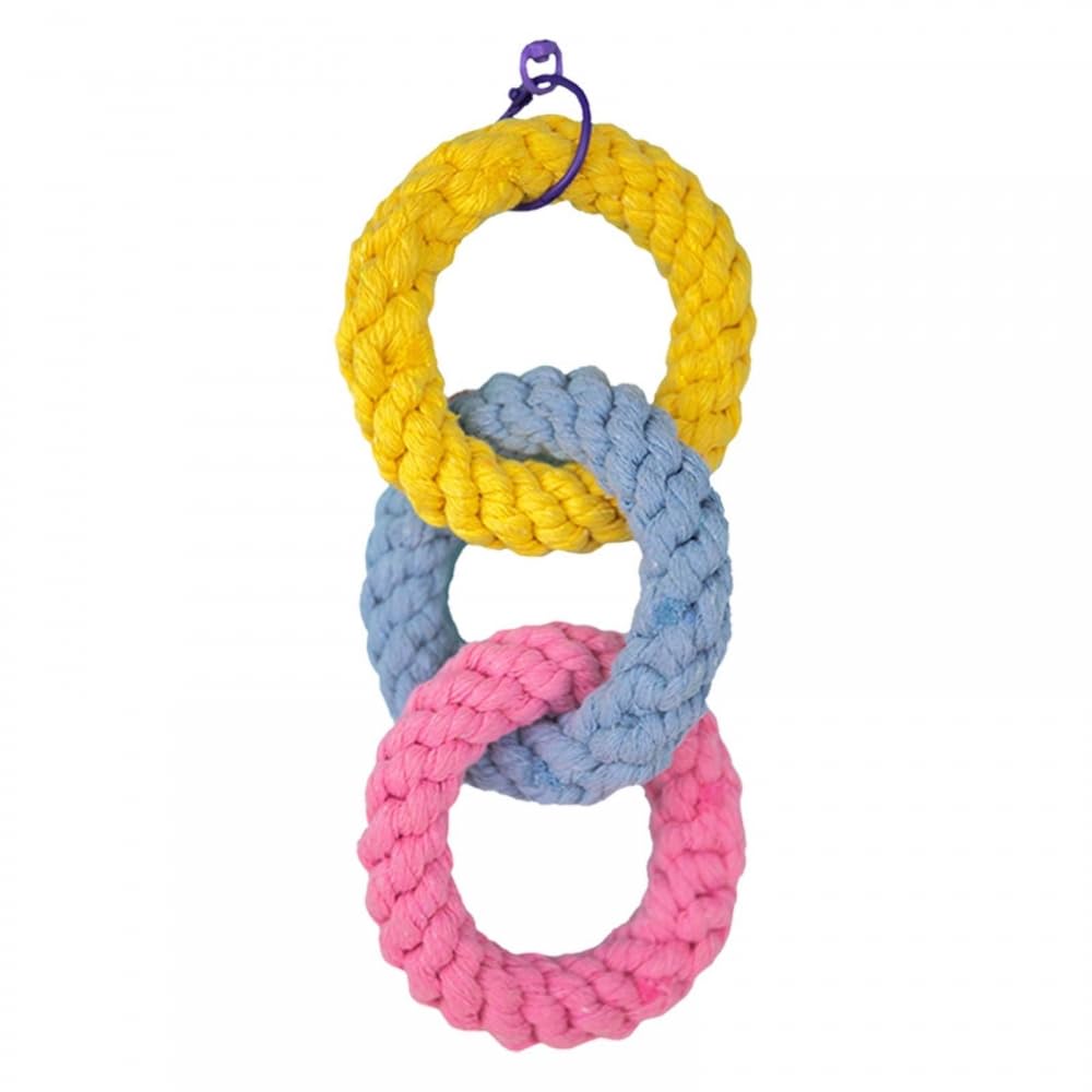 Sugar Glider Hanging Three-Ring Climbing Toys,Hanging Swing Cage Toy for Sugar Glider Ferret Hamster Squirrel Chinchilla Parrots Climbing Exercising