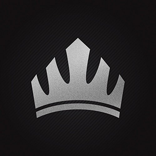 Sticker Royal Crown Chess Queen King Kingdom waterproof Games Speci Matte_Silver (14 X 11.9 In)