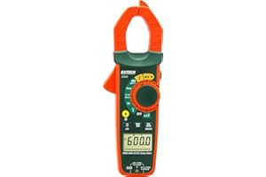 Extech EX655-600A True RMS AC/DC Clamp Meter with Non-Contact Voltage Detection (NCV)