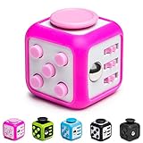 Fidget Cube by iProudAmerican + Silicone Frame - Relieves Stress - for Adults and Kids | Fidget Toy for ADHD / ADD / OCD / Autism / Anxiety / Depression