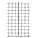 Grid Panel for Retail Display – Perfect Metal Grid for Any Retail Display, 2’ Width x 7’ Height, 3 Grids Per Carton (Black)