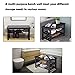 COSTWAY Bamboo Shoe Rack Bench 3-Tier Free Standing Wood Shoe Storage Organizer Shelf Holder Home Entryway Hallway Furniture Eco-Friendly (Black)