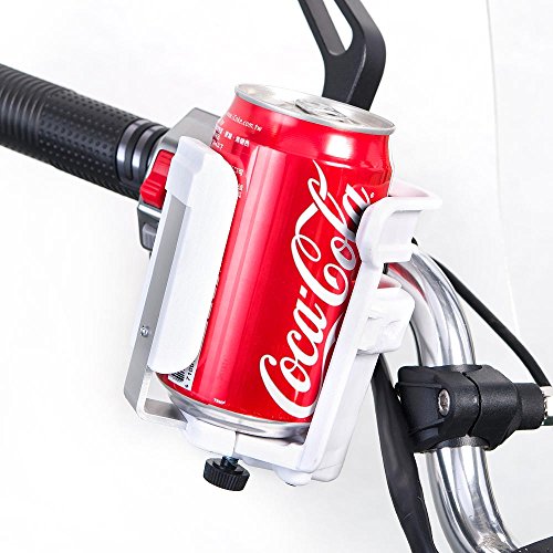 KiWAV Magazi white drink beverage cup tumbler holder for motorcycle ATV scooter