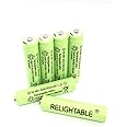 RELIGHTABLE NiMH AA/AAA 600mAh 1.2V Rechargeable Batteries for Solar Lights, Garden Lights and Remotes (6PCS AAA 600mAh Batteries)