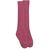 Jefferies Socks Girl's Cable Knit Fashion Knee High 1 Pack