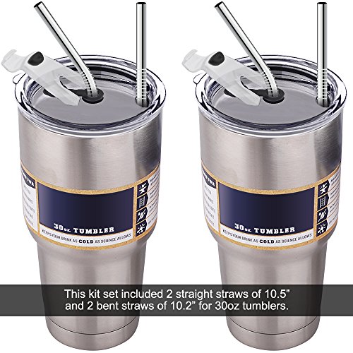 30 oz Tumbler Lids with Drinking Straws, Fits for YETI Rambler, Ozark Trail, Old Style Rtic and More - //coolthings.us