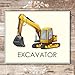 Boys Trucks Construction Wall Décor (Set of 6) Art Print - 8x10 (Unframed) | Room Décor for Little Builders and Truck Enthusiasts | Living Room Décor for Boys | Inspire Imagination and Adventure