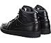 Nike Men's Air Jordan 1 Mid Black/Black/Dark Grey Basketball Shoe - 10 D(M) US