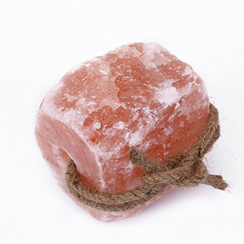 HIJINA Animal Licking Himalayan Pink Salt Lick100 Natural Pure Salt Block on Rope for Horses