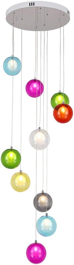 JULI Kugel-Treppenhaus-Kronleuchter-Spiral-Doppeltreppenhaus-Langer