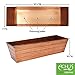 Achla Designs C-21C Plated Flower Box, Window Flowerbox Planter, Large, Copper