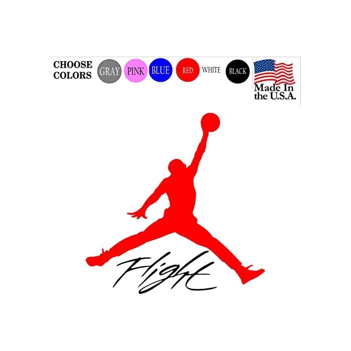 Buy Retro Flight Michael Jordan NBA Basketball Logo Vinyl Decal Sticker