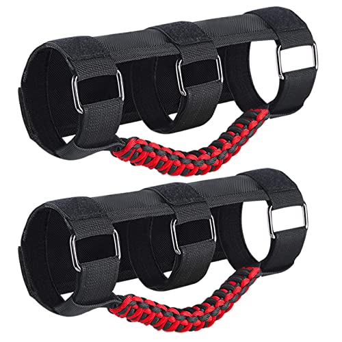 The Grab 4-Pack Black Roll Bar Grab Handles For Jeep Wrangler CJ, YJ, TJ, JK, JL - Universal Straps Roll Bar Handles For Jeep Cj Yj Tj Jk Jl - Foto 4