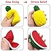 Prime Pack - 8 pcs Jumbo Squishies - Slow Rising Fruit Squishes - Apple Banana Lemon Mango Peach Pineapple Strawberry Watermelon - Cream Scented Kawaii Squishy - Stress and Anxiety Relief Wrist Toys