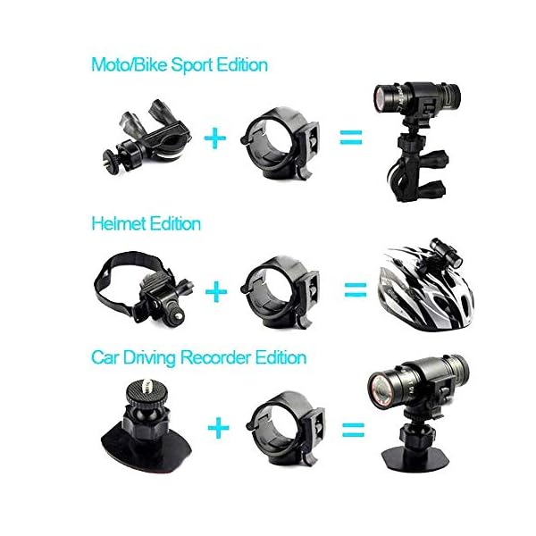 Mini F9 5MP HD 1080P H.264 wasserdichte Sport DV Camcorder Auto DVR im Freien Fahrradhelm – Bild 3
