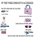 Calaqai My First Purse - Pretend Play Purse Set for Girls with Handbag, Flip Phone Car Keys, Kids Credit Card, Hair Comb, Mirror, Sun Glasses & Camera - Great Educational Toy for Fun & Learning