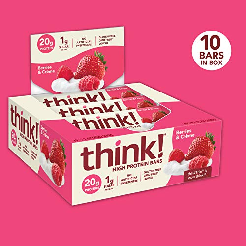 think! High Protein Bars, 20g Protein, 1g Sugar, No Artificial