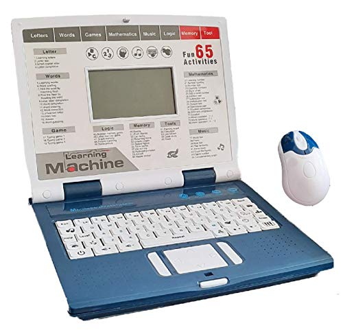 Amitasha 65 Activities & Games Fun Laptop Notebook Computer Toy for Kids (Blue) Toy Review India (Iknoor World )