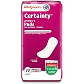 Walgreens Certainty Women's Bladder Control Pads, Ultimate Absorbency, Regular Length, 33 Count (Pack of 2) 66 Count