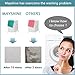 MAYSHINE Around Toilet Area Rug | Soft Non-Slip Bathroom Mat, Absorbent Microfiber, Machine Washable | Alfombra de Baño para Inodoro, Antideslizante y Lavable | 24