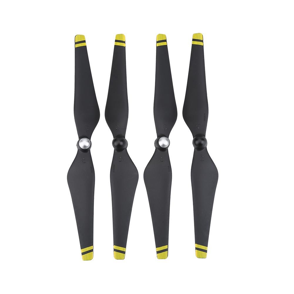 Drfeify Drone Quadcopter Propeller, 4Pcs Carbon Fiber Propellers Blades for DJI Phantom 3 Drone Accessories(Yellow Edge)