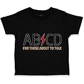 Toddler T-Shirt Ab Cd ABCD Rock & Roll Funny Humor Coolest Little 1 Clothes