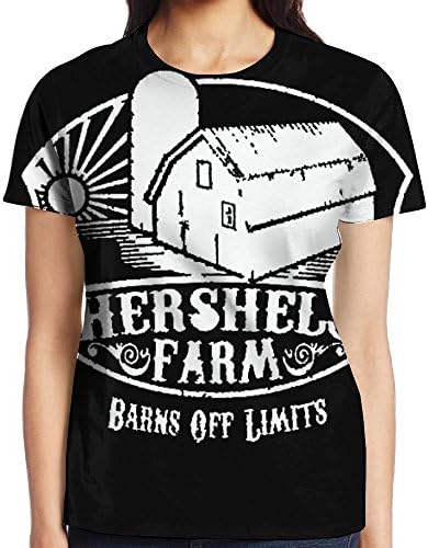Womans HERSHELS FARM - Dead Zombie Funny Walking Stylish Casual Design 3D Printed Short Sleeve T Shirts Tees XX-Large