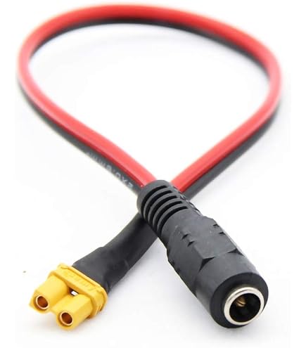 SinLoon 2er-Pack XT60 auf DC7450 Adapter XT60 auf DC 7,4 mm x 5,0 mm kabellos für TS100 Lötkolben, FPV-Monitor, Stromversorgung, Drohne