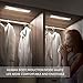 Closet Light Motion Sensor Light Bar, USB Rechargeable Portable Wireless Light, Magnetic Stick-on Anywhere LED Night Light Bar,Cordless Cabinet Lights for Shelf,Counter,Wardrobe