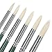 Round Tip Oil Paint Brush Set, Golden Maple 6 PC Professional Medium Stiff Hog-Bristle Long Handle, Best Brush for Painting Oil Acrylic