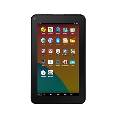 Haehne 7 Zoll Tablet PC - Google Android 5.1 Quad Core, Bildschirm 1024 x 600, 1GB RAM 8GB ROM, Dual Kameras 2.0MP + 0.3MP, 2