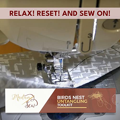 Madam Sew Birds Nest Untangling Tool Kit Thread Hook and Stitch
