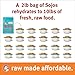 SOJOS Complete Natural Grain Free Dry Raw Freeze Dried Dog Food Mix, Beef, 2-Pound Bag