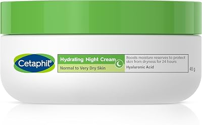 Cetaphil Hyaluronic Acid Night Cream 50ml Moisturiser for Sensitive Skin