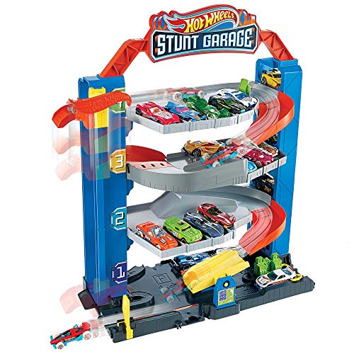 hot wheels city stunt garage play set idea de regalo para edades de 3 a 8 años