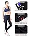 QUEENIEKE Women 25 Inches Yoga Leggings Sports Mid-Waist Tights 7/8 Length Pants M Color Black