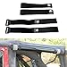 Rear Window Straps for Jeep Wrangler Jk Jku Soft Top Straps Tiedown Straps Adjustable Straps (4PCS)