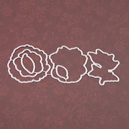 Flower Seal Stamp With Cutting Dies Stencil Set DIY Scrapbooking Embossing Photo Album Decorative Paper Card Craft Art Handmade