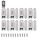 JQK Magnetic Cabinet Door Catch, Stainless Steel Closet Catches, Furniture Latch 20 lbs (Pack of 8), CC100-P8